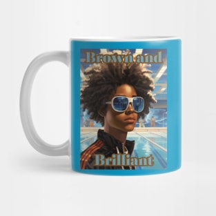 Brown and Brilliant Swimmer Mug